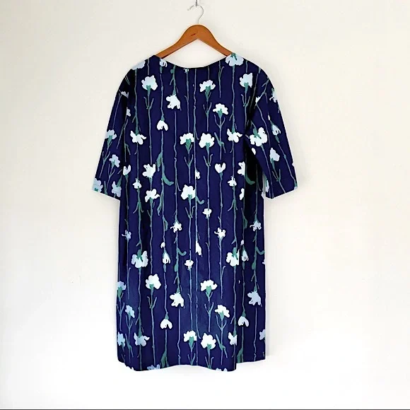 Marimekko Tarika Viivakukka Line Flower Dress NWT Size 34 / US XS - Picture 15 of 16